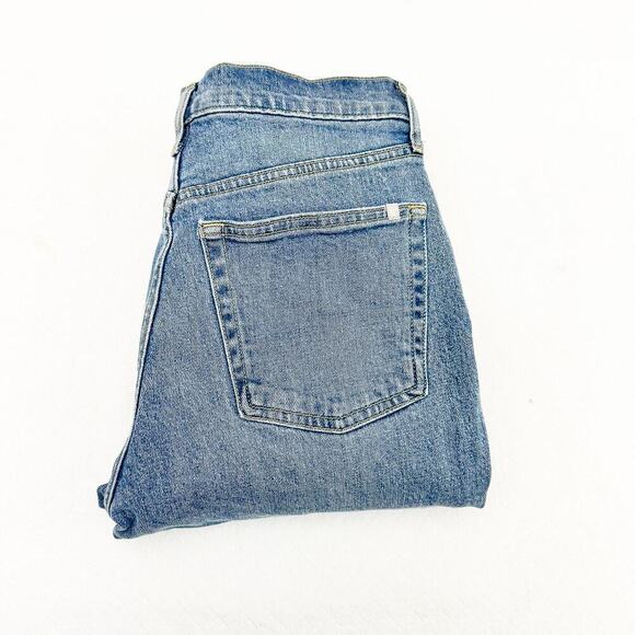 Everlane The Orginal Cheeky jean Organic Cotton Light Denim Jeans Size 24 Crop - Picture 1 of 9